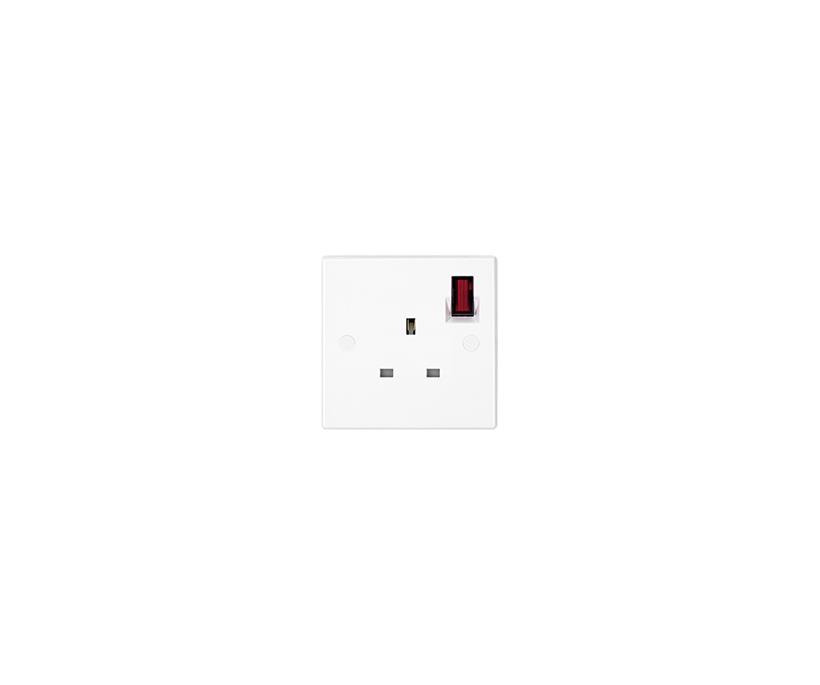 13A 1 Gang SP Switched Socket Outlet (Neon)